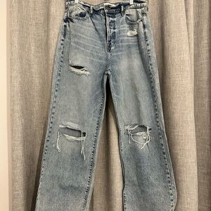 Distressed Light Blue Women's Jeans